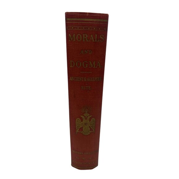 Morals and Dogma Albert Pike 1947 reprint Scottish Rite Freemasonry HC red cloth - Picture 3 of 8
